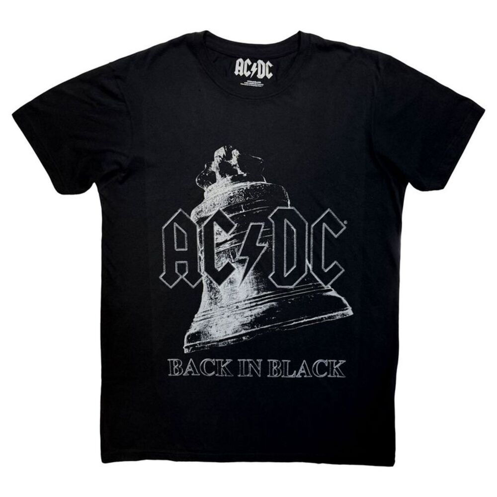 ACDC Unisex Adult Back In Black Carbon T-Shirt / Black